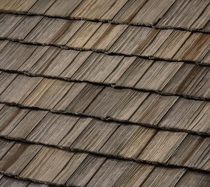 brown concrete tile roof