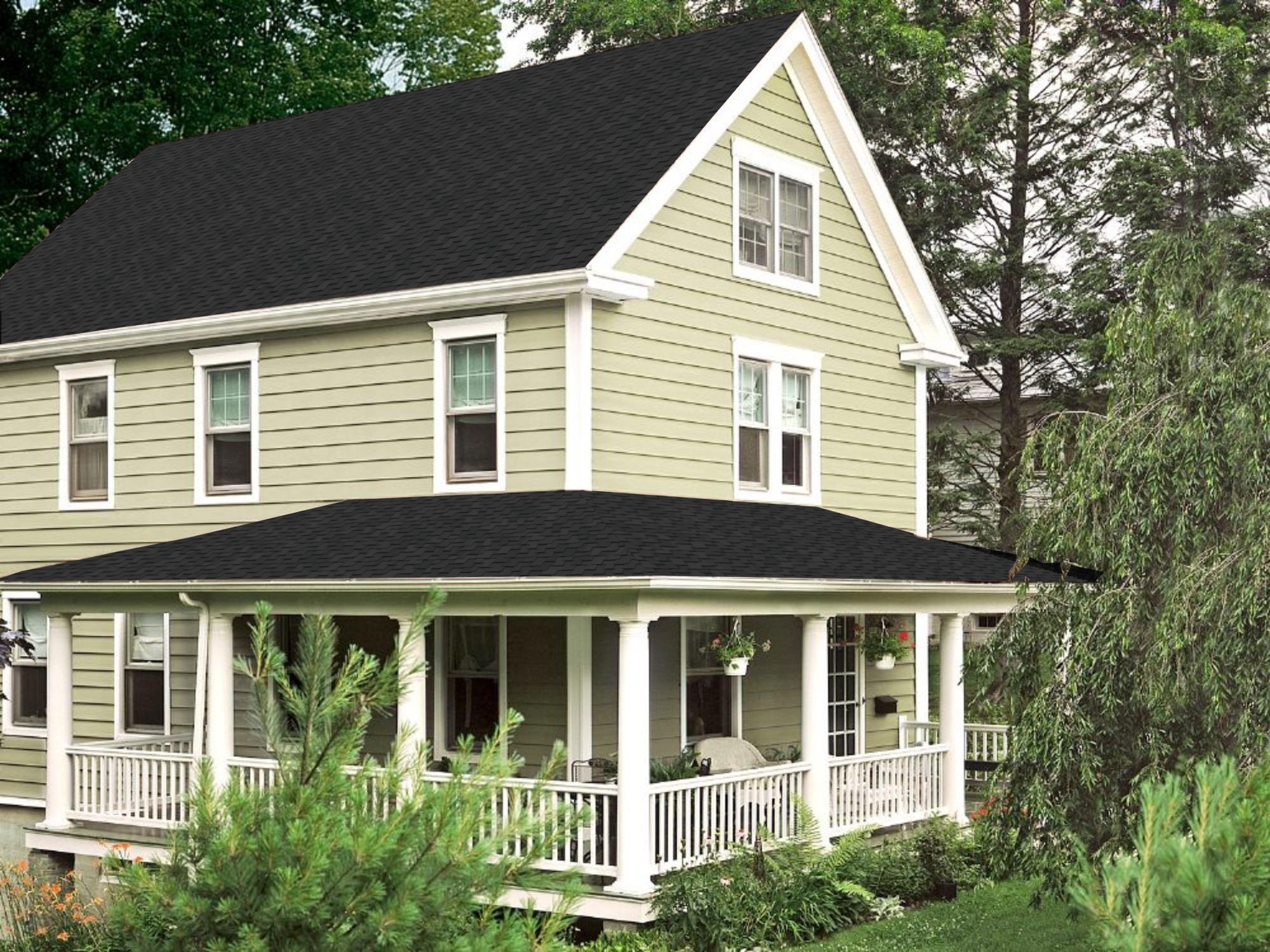 Certainteed Presidential Shake TL Charcoal Black House