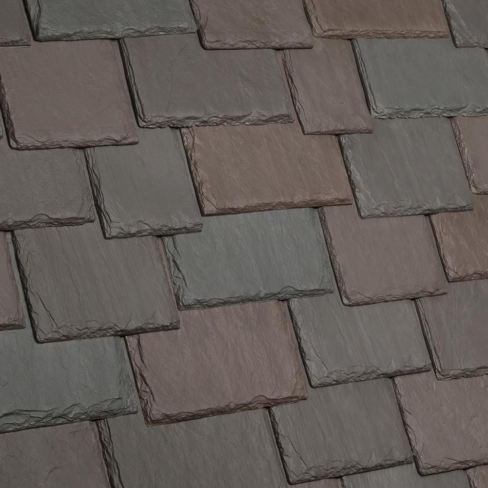 DaVinci Roofscapes Multi-Width Slate Brownstone Swatch