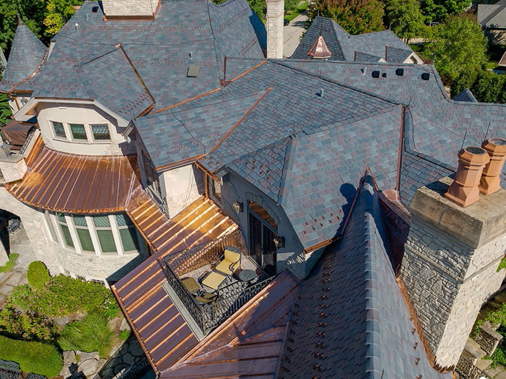 DaVinci Roofscapes Multi-Width Slate European House