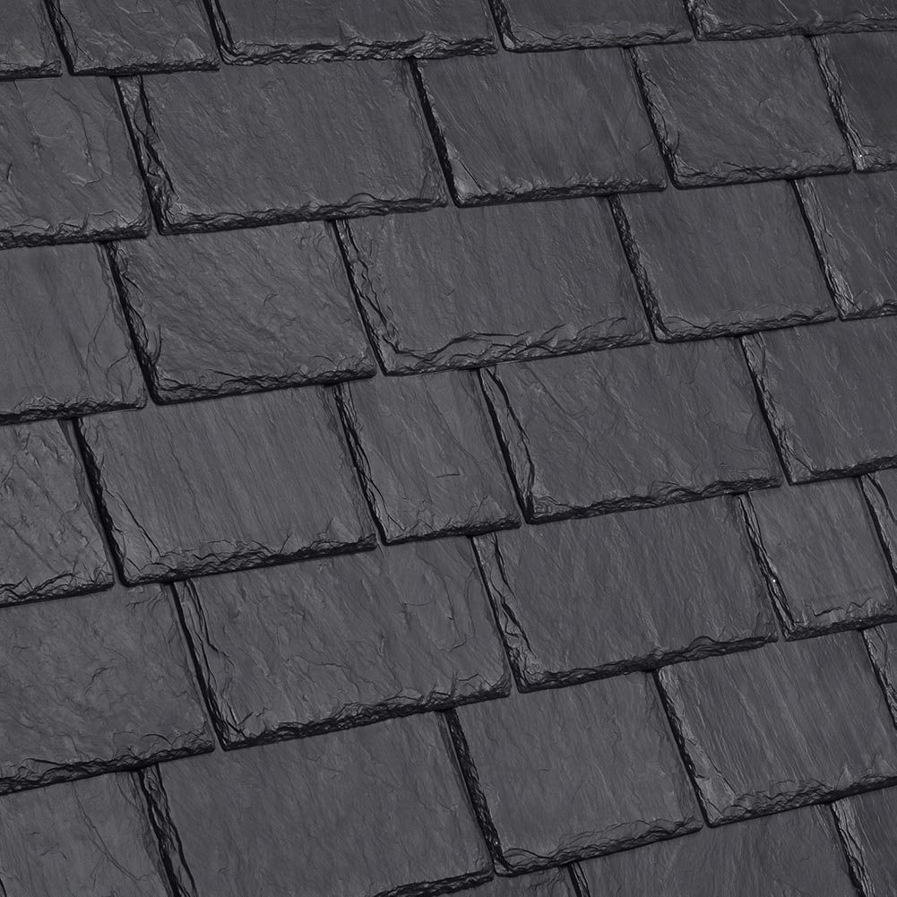 DaVinci Roofscapes Multi-Width Slate Slate Black Swatch