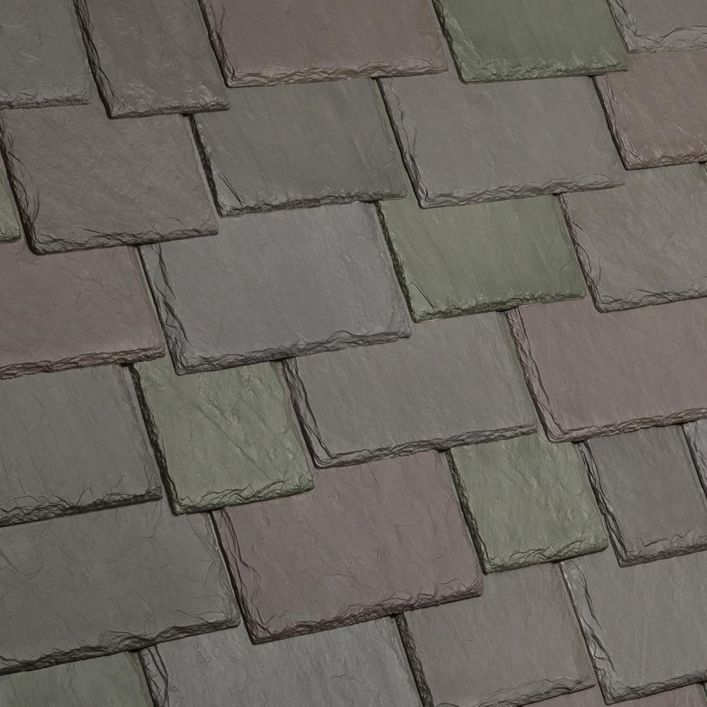 DaVinci Roofscapes Multi-Width Slate Weathered Green Swatch