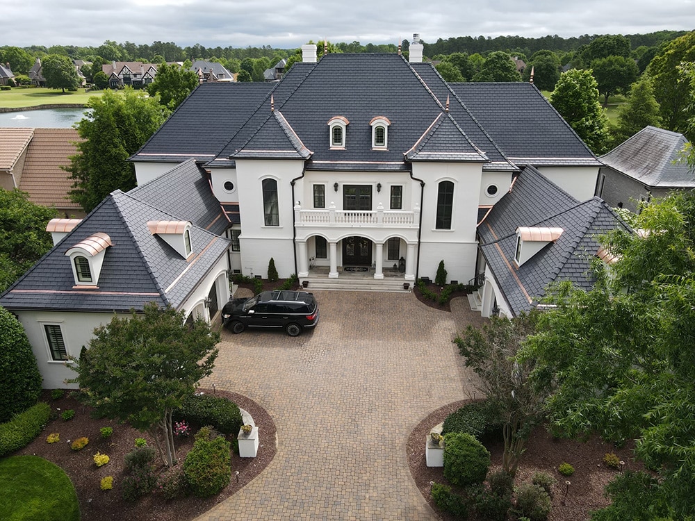 DaVinci Roofscapes Single-Width Slate Slate Black House