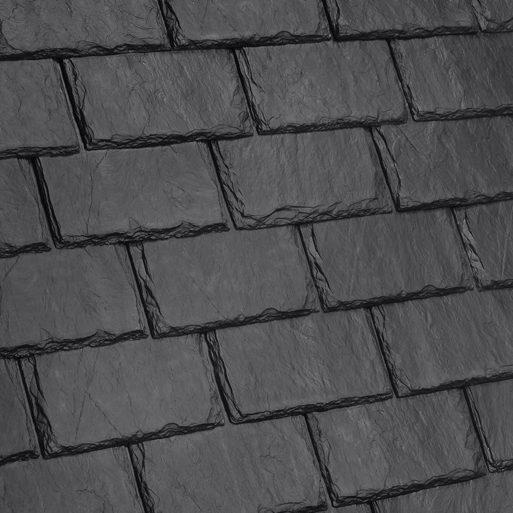 DaVinci Roofscapes Single-Width Slate Slate Black Swatch