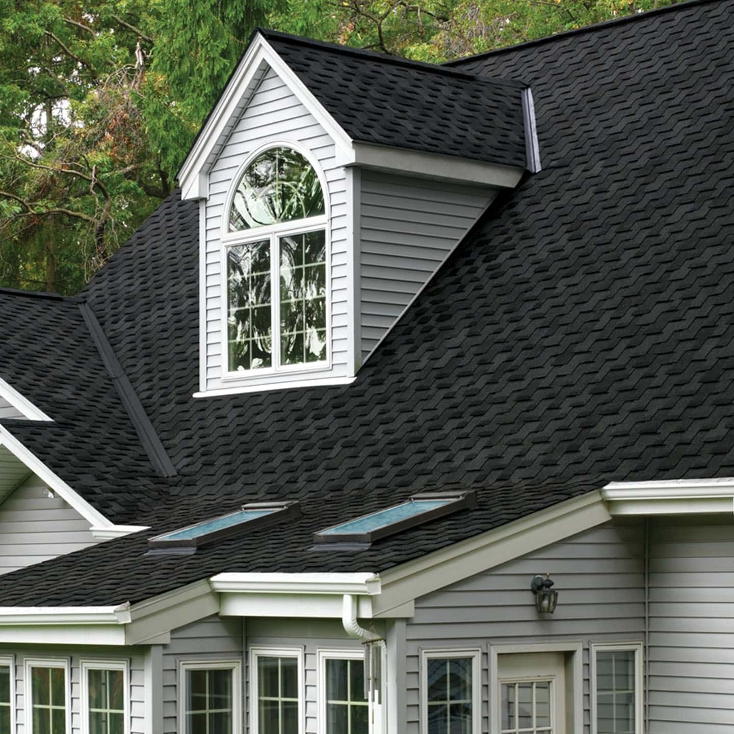 GAF Grand Sequoia Armorshield Charcoal House