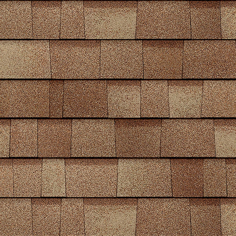 Owens Corning Duration® COOL Shingles Frosted Oak Swatch