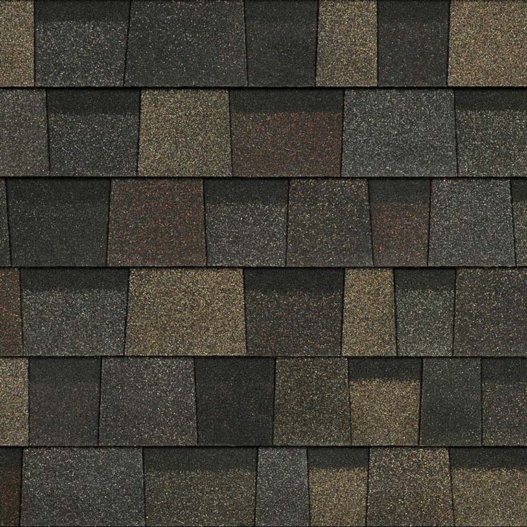 Owens Corning TruDefinition® Duration® Shingles + Designer Colors Black Sable Swatch