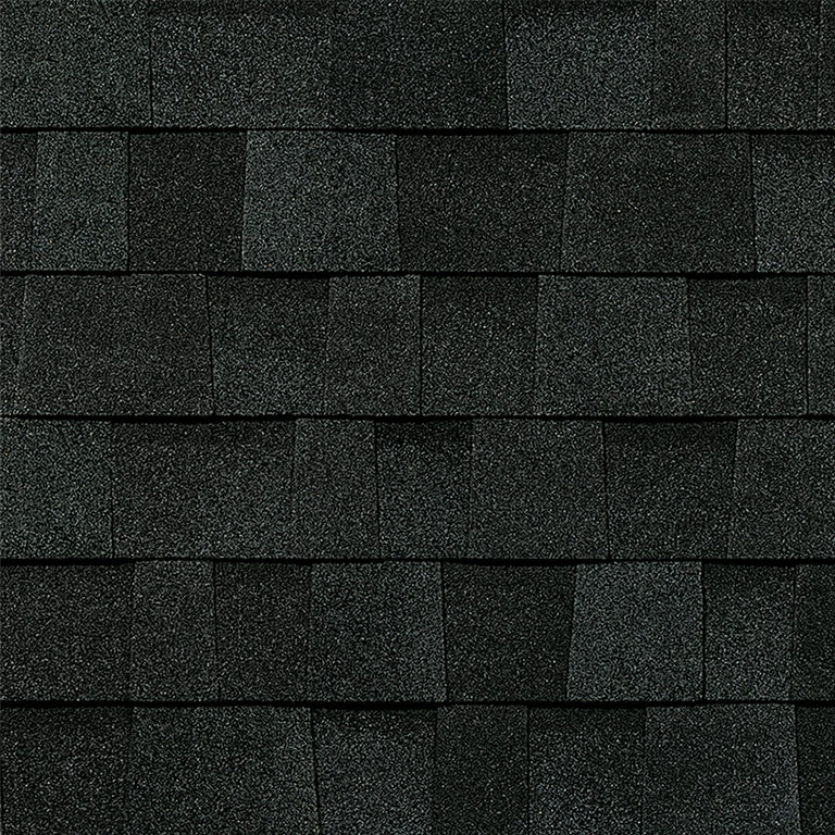 Owens Corning TruDefinition® Duration® Shingles + Designer Colors Onyx Black Swatch