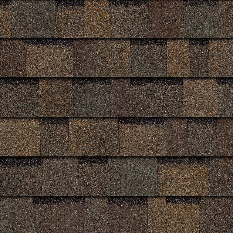 Owens Corning TruDefinition® Duration® Shingles + Designer Colors Teak Swatch